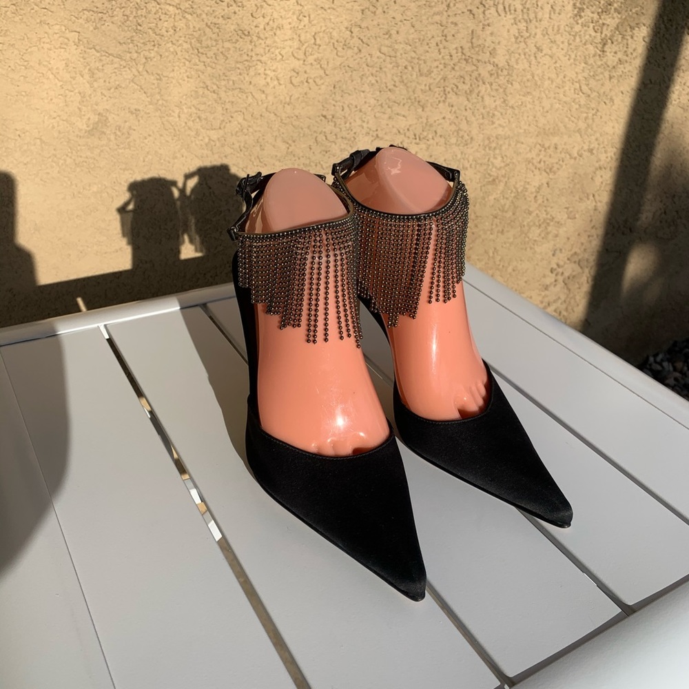 Sasha Too pumps sandals satin pointy toe size 6.5B
